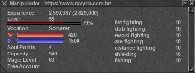 Signature for player Manipulador