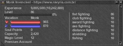 Signature for player Monk Invencivel